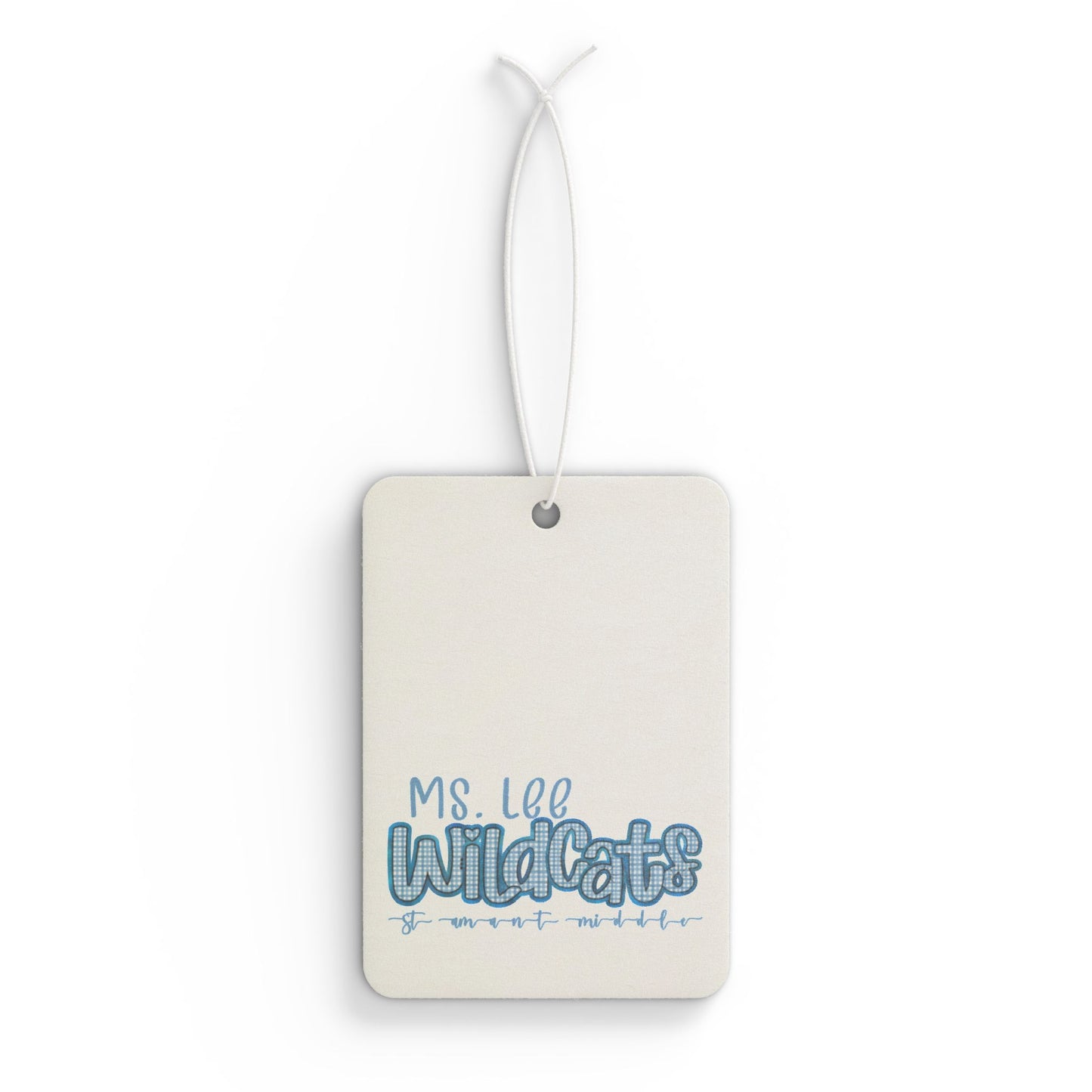 Personalized, St Amant Middle Wildcats Car Air Freshener with Custom Design, Cute Home Fragrance Tag, Unique Gift for Car Lovers,
