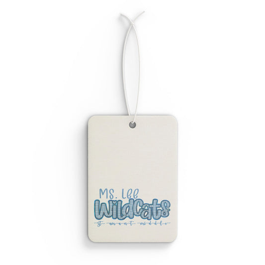 Personalized, St Amant Middle Wildcats Car Air Freshener with Custom Design, Cute Home Fragrance Tag, Unique Gift for Car Lovers,