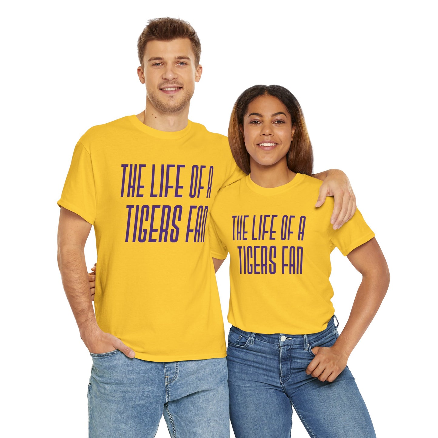 The life of a Tiger Fan  Unisex Heavy Cotton T-Shirt Music Lover Shirt, TS12 12 Swiftie, lsu. tigers