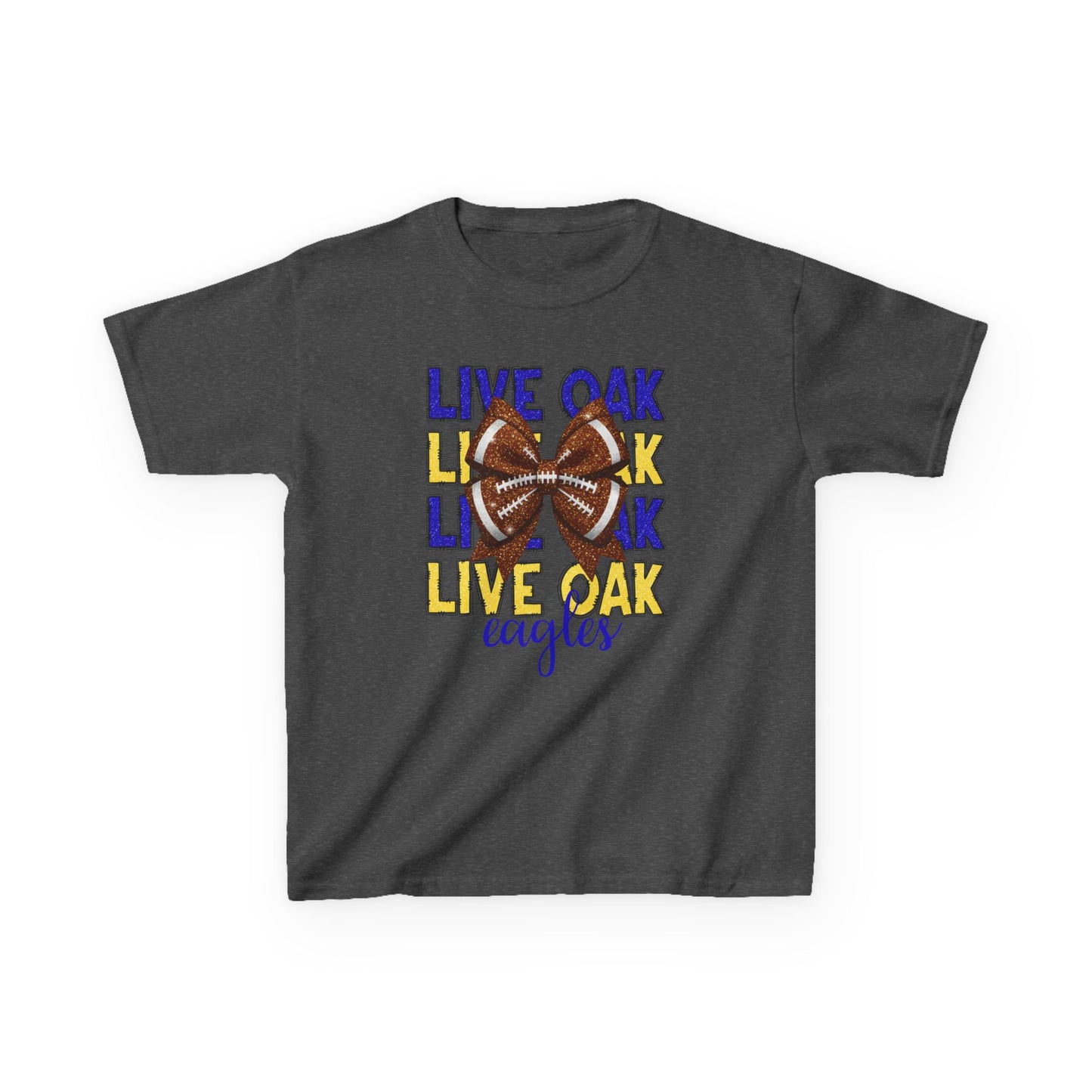 Live Oak Eagles Football Tee for Kids, Youth Sports Shirt, Fun Game Day Outfit, Birthday Gift, Team Spirit Apparel, Family Sportswear