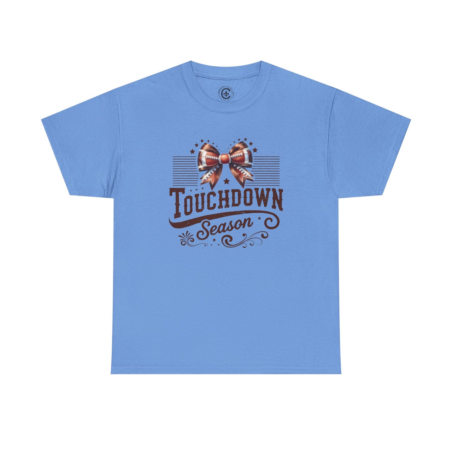 Touchdown Season Unisex Heavy Cotton Tee, Football Fan Shirt, Game Day Outfit, Sports Tee, Gift for Fans