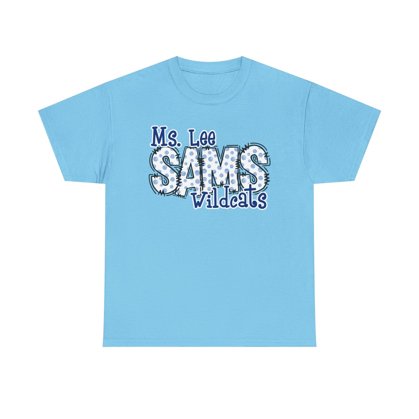 Personalized, SAMS Wildcats, Whimsical on a Unisex Tshirt, St Amant Middle School