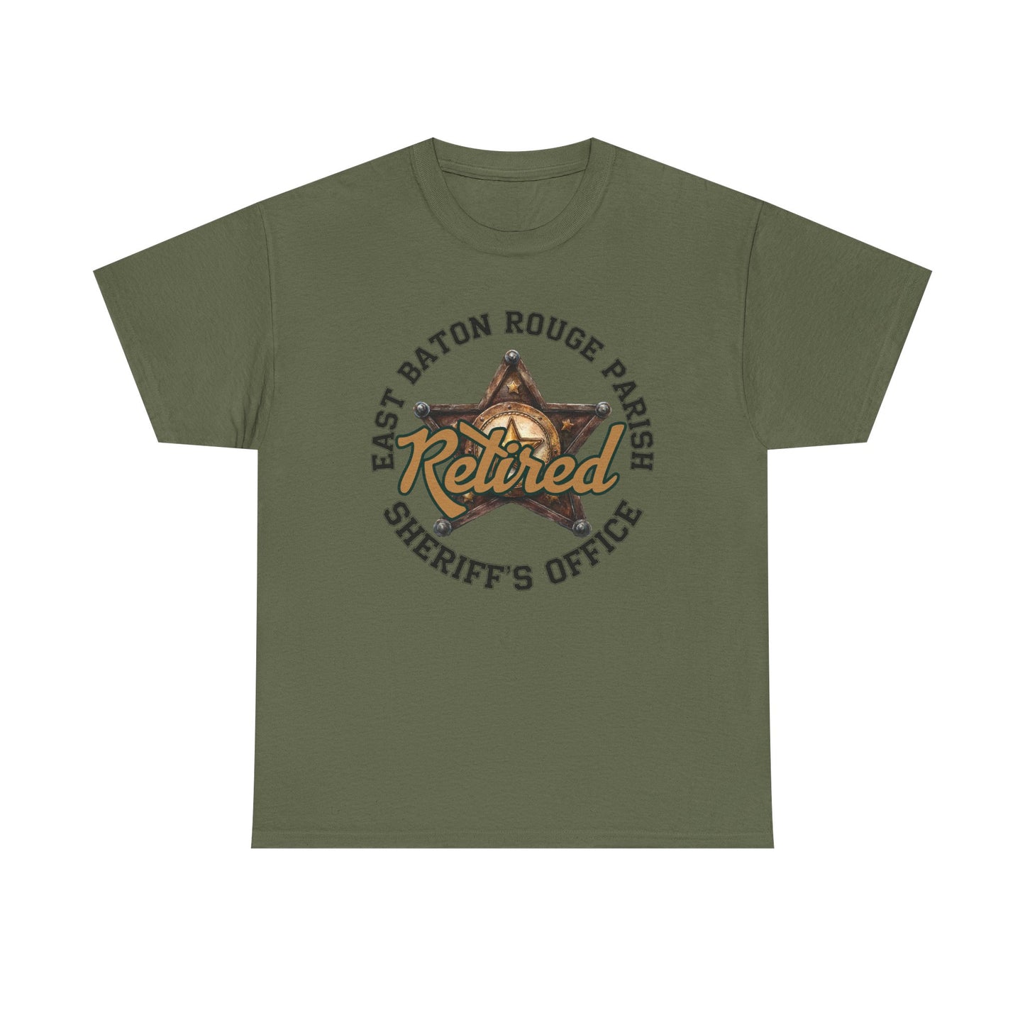 EBRSO Retired Sheriff Heavy Cotton Tee, Unisex Tee, Law Enforcement Gift, Retirement Celebration T-shirt