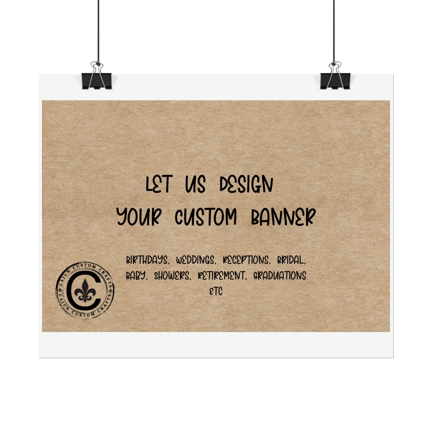 Personalized Rolled Banners for Weddings, Birthdays, Graduations, Celebrations, Unique Event Decor
