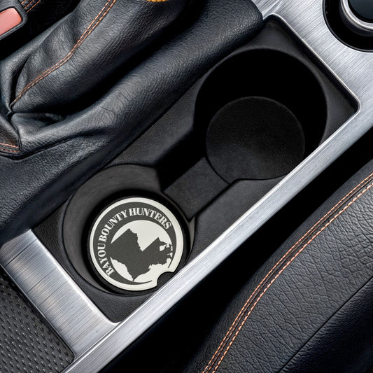 Bayou Bounty Hunters Coasters, Car Coasters, Louisiana Gifts, Custom Car Accessories, Home Decor, Auto Interior Decor