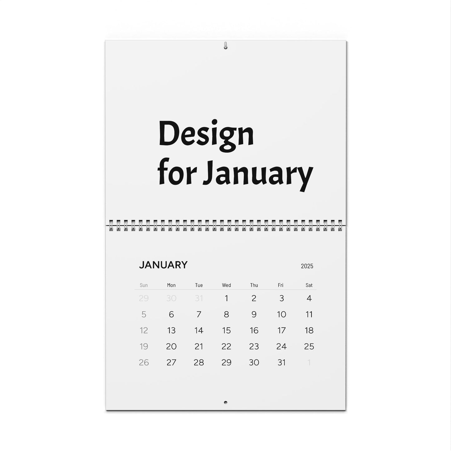 Personalized 2026 Wall Calendar, Minimalist Calendar, Yearly Planner, Home Office Decor, Monthly Organizer, Gift for Her, Desk Calendar
