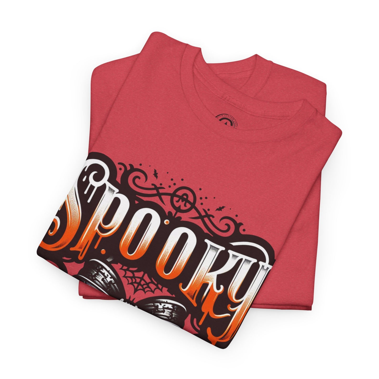 Spooky Themed Unisex Heavy Cotton Tee, Halloween Shirt, Fall Fashion, Ghostly Tee, Graphic Tee, Casual Wear