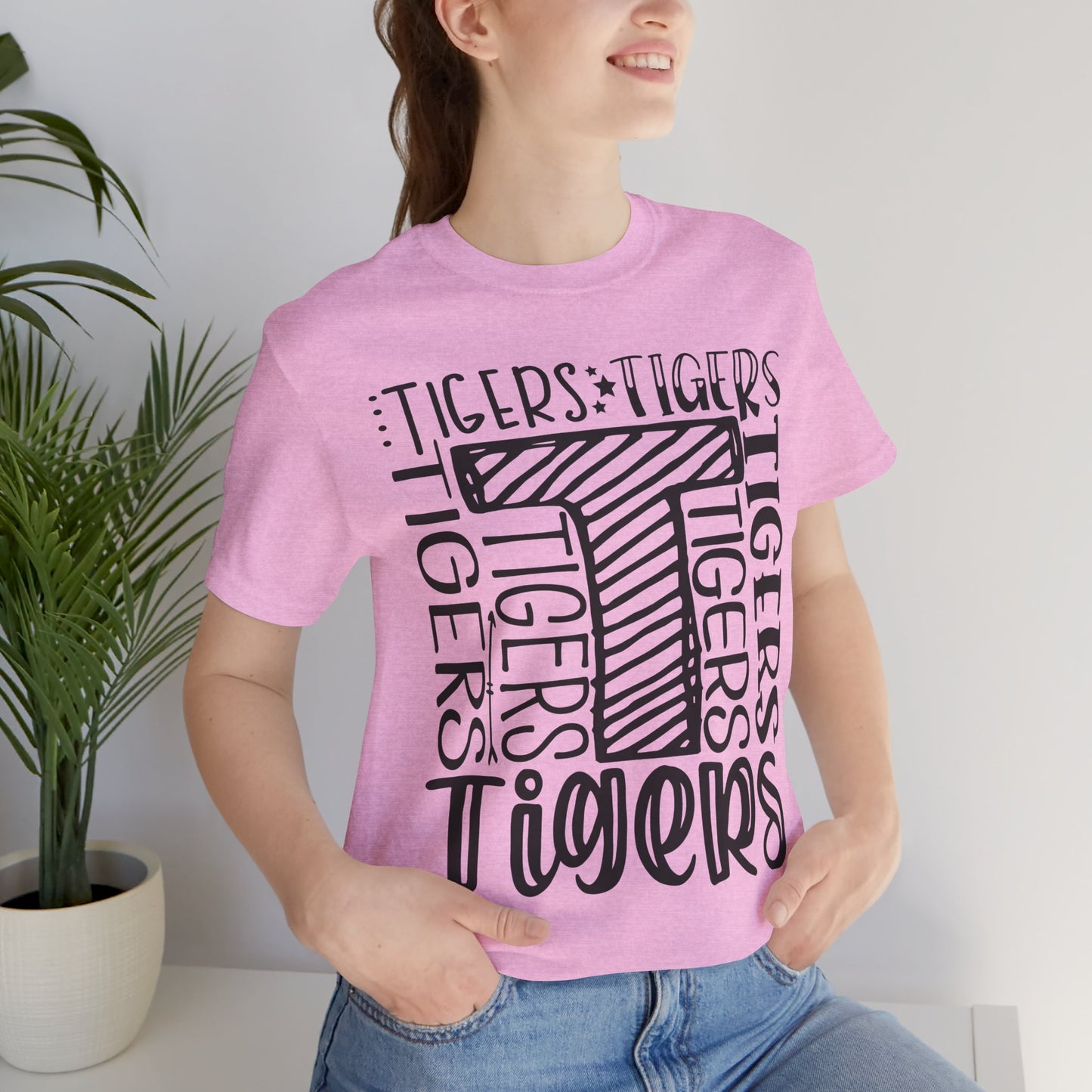 Tigers Graphic Tee, Perfect for Animal Lovers, Casual Wear, Gifts for Her, Unisex T-Shirt, College Spirit Wear, Summer Essential