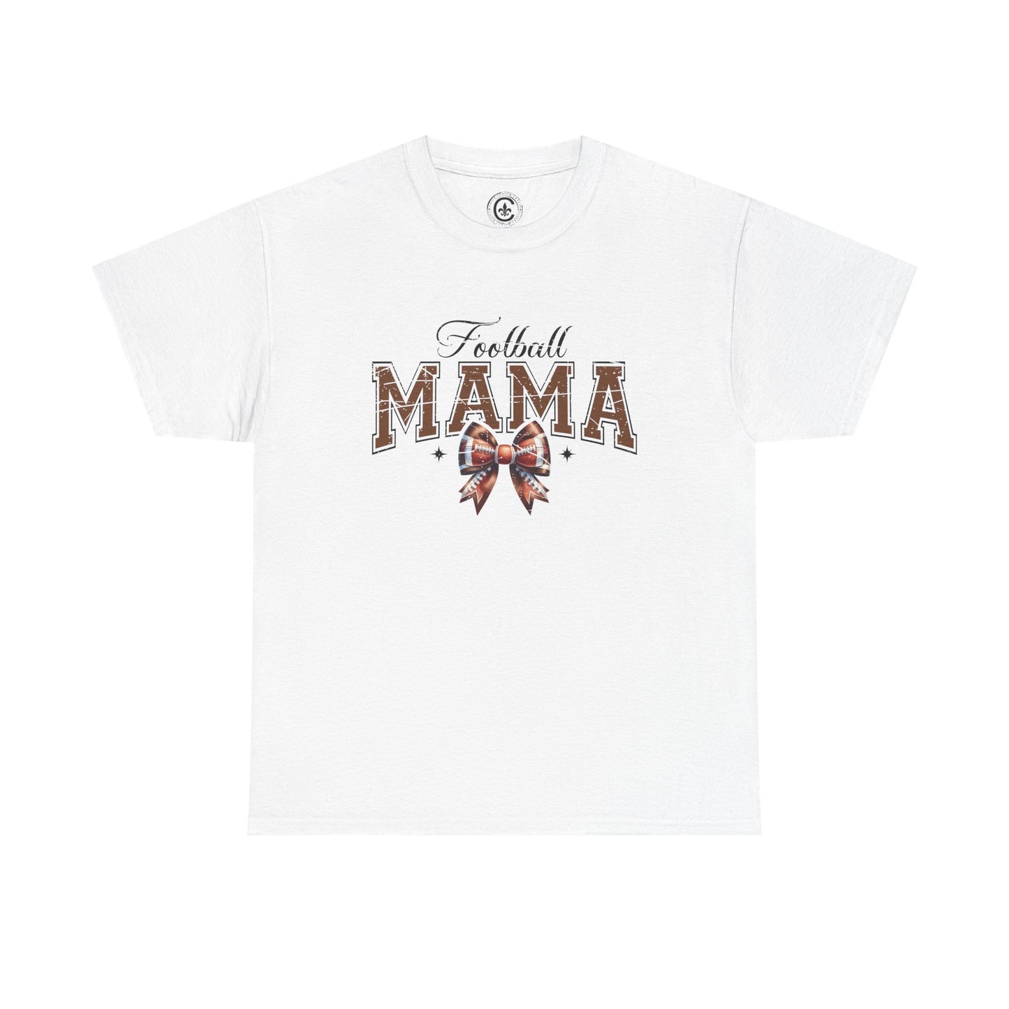 Football Mama Unisex Heavy Cotton Tee | Perfect for Game Day, Sports Events, Gifts for Moms, Casual Wear, Tailgate Parties