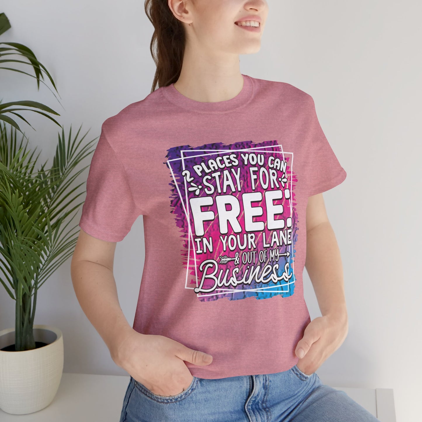Stay in Your Lane Tee, Funny T-Shirt, Humor Shirt, Casual Wear, Gift for Friends, Everyday Fashion