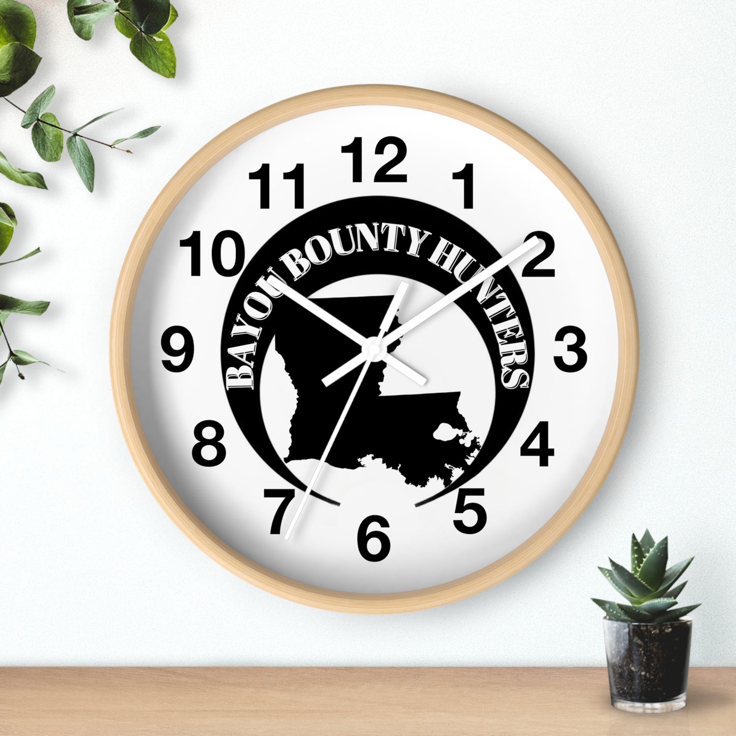 Bayou Bounty Hunters Wall Clock, Sass, Cowboy Action Shooter, Personalized