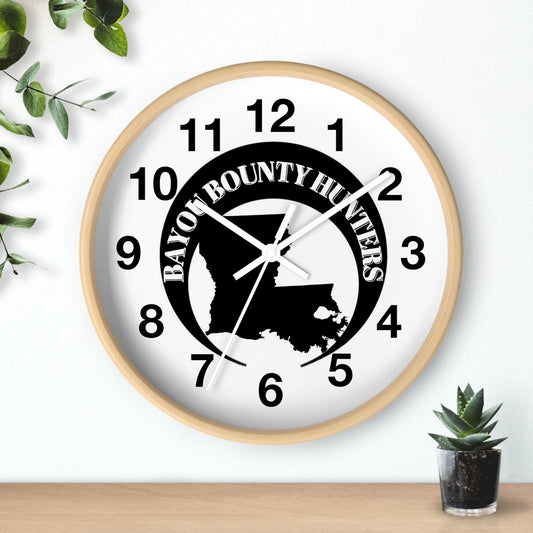 Bayou Bounty Hunters Wall Clock, Sass, Cowboy Action Shooter, Personalized