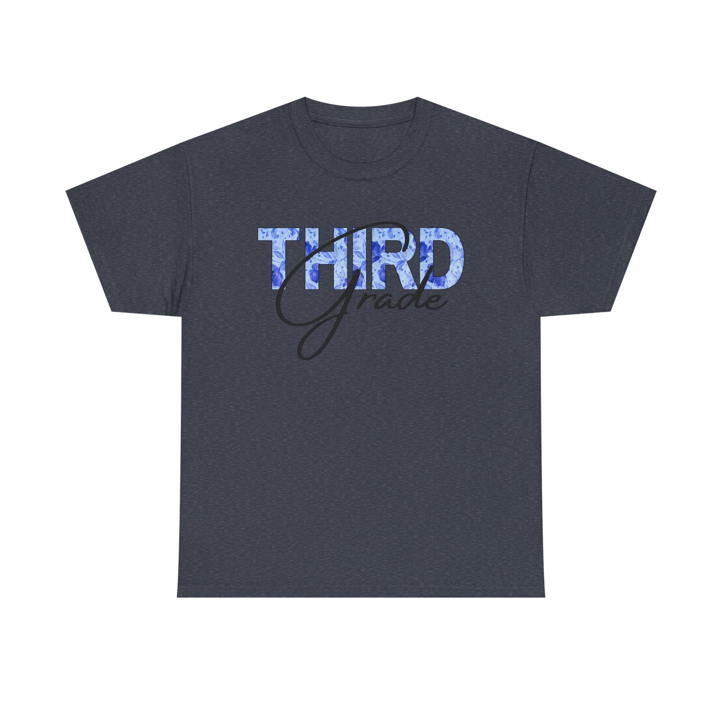 Third Grade Unisex Heavy Cotton Tee, Back to School Shirt, Teacher Gift, Kids Clothing, Classroom Style, Educational Apparel