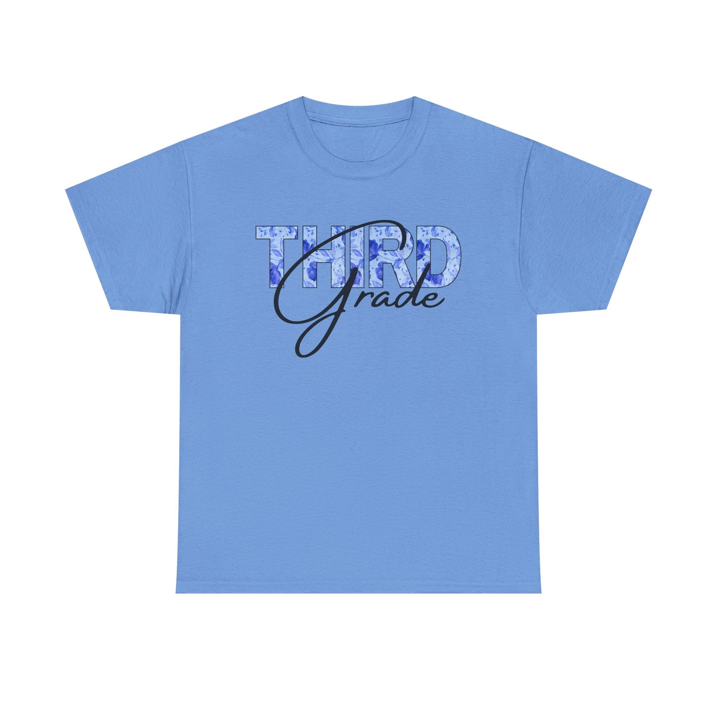 Third Grade Unisex Heavy Cotton Tee, Back to School Shirt, Teacher Gift, Kids Clothing, Classroom Style, Educational Apparel