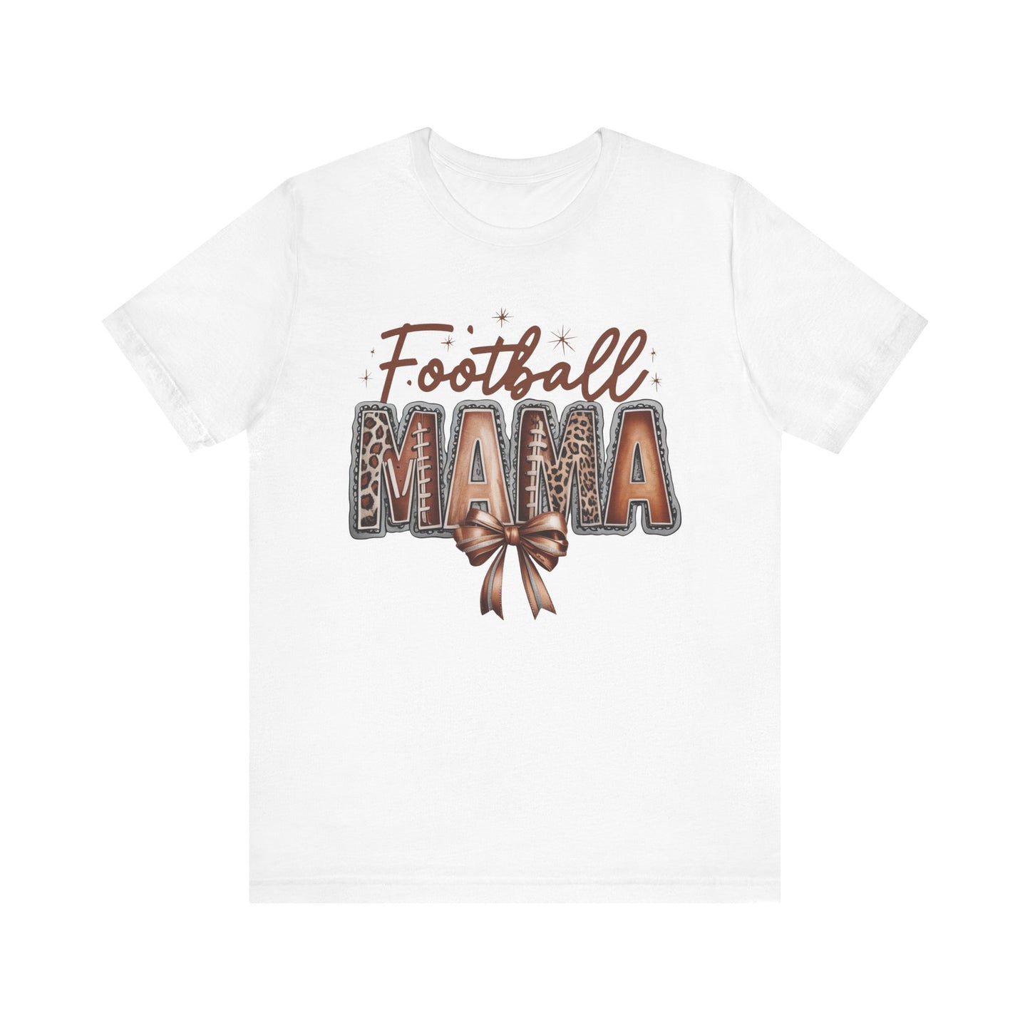 Football Mama Tee, Unisex Short Sleeve Shirt for Sports Moms, Cute Gift for Game Day, Football Season Apparel