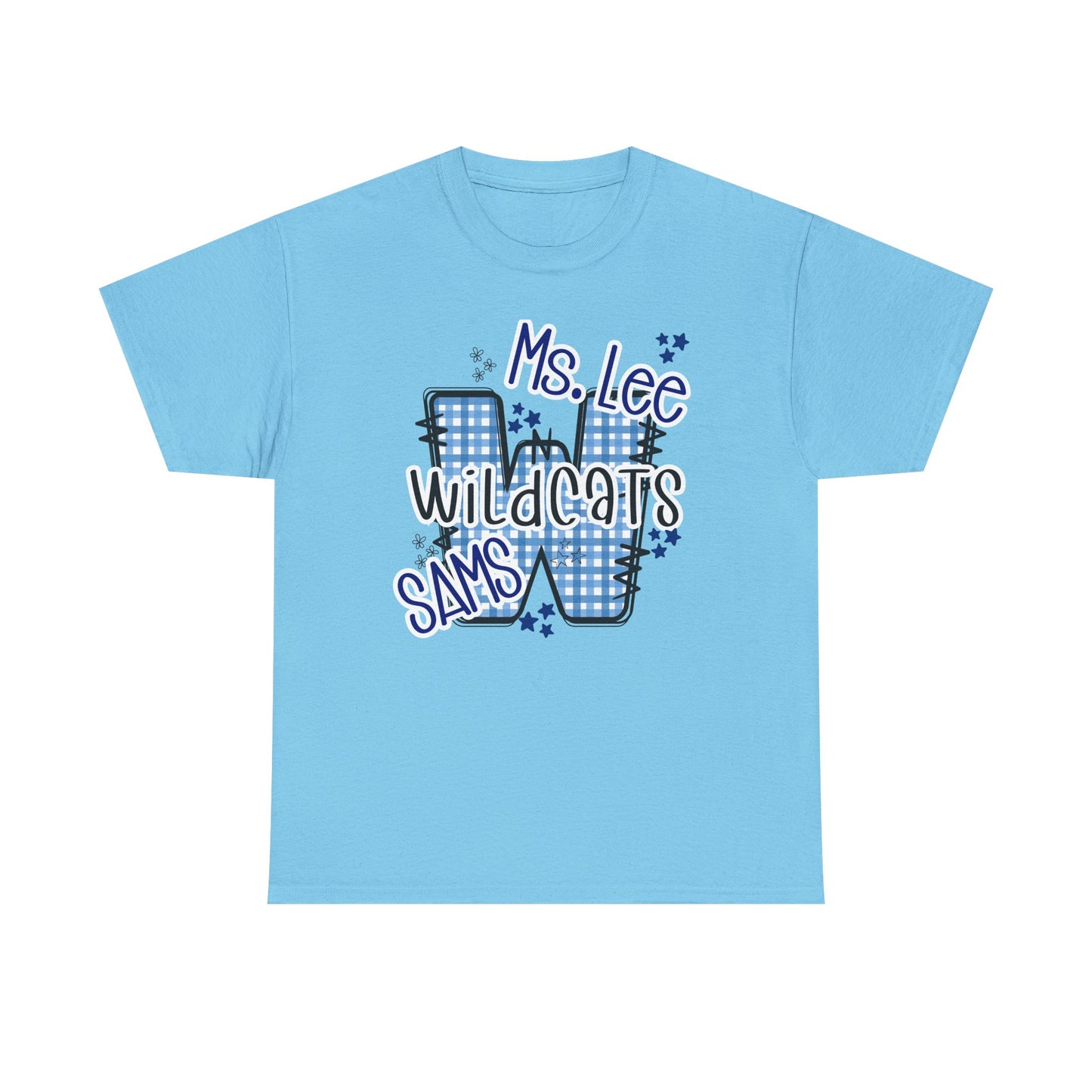 Personalized, SAMS Wildcats, Whimsical on a Unisex Tshirt, St Amant Middle School