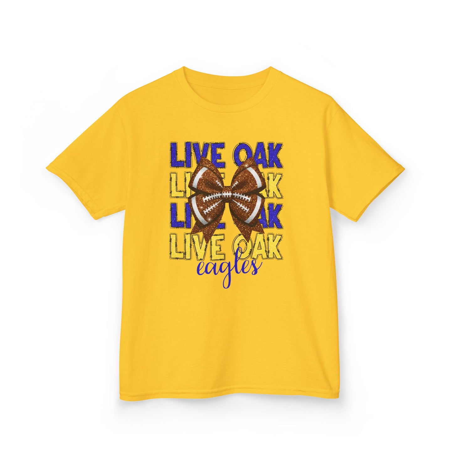 Live Oak Eagles Football Tee for Kids, Youth Sports Shirt, Fun Game Day Outfit, Birthday Gift, Team Spirit Apparel, Family Sportswear