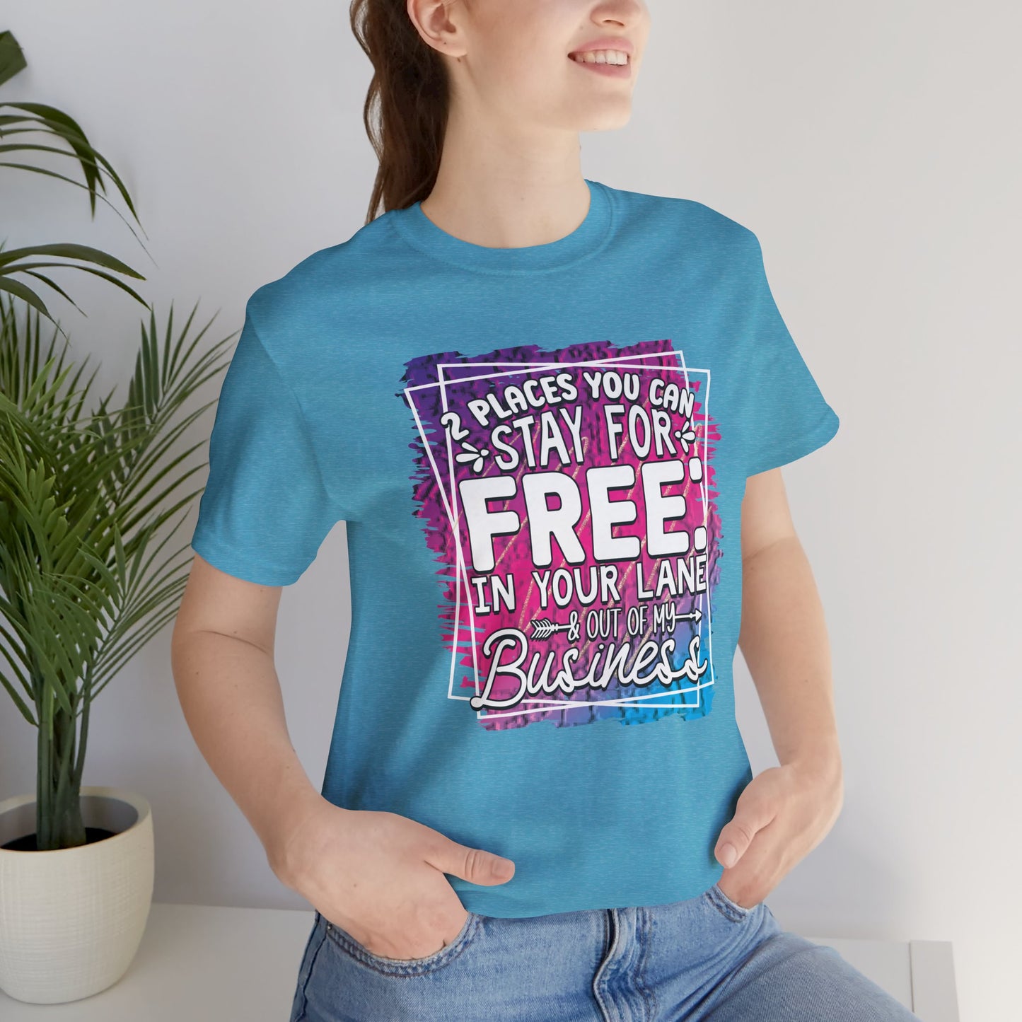 Stay in Your Lane Tee, Funny T-Shirt, Humor Shirt, Casual Wear, Gift for Friends, Everyday Fashion