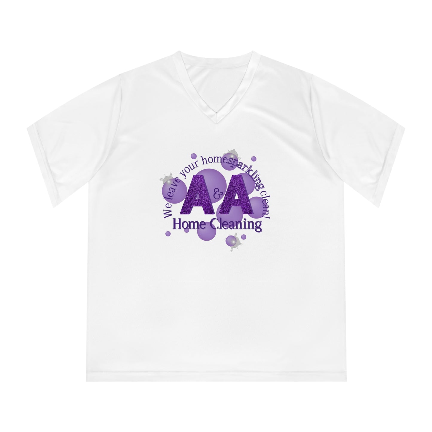 A&A, Purple Logo on a 3rd V neck, Team365