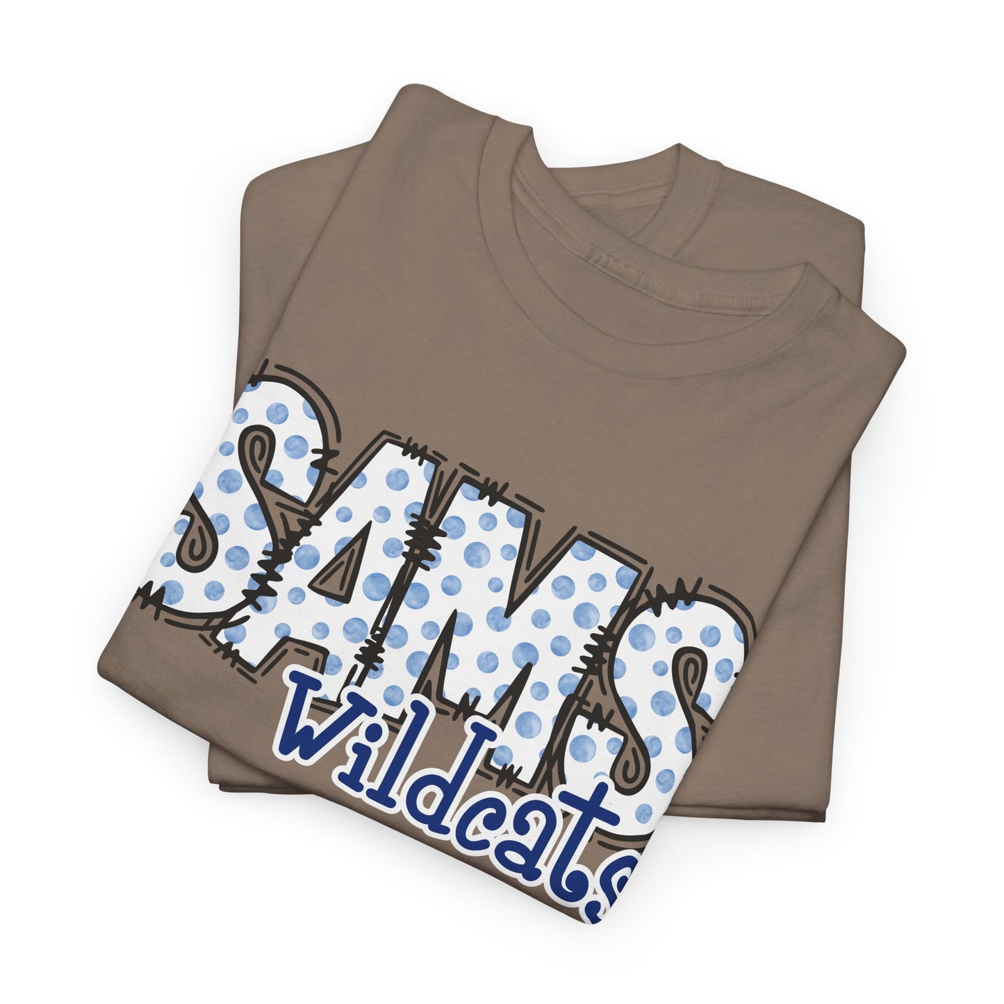 SAMS Wildcats, Whimsical on a Unisex Tshirt, St Amant Middle School