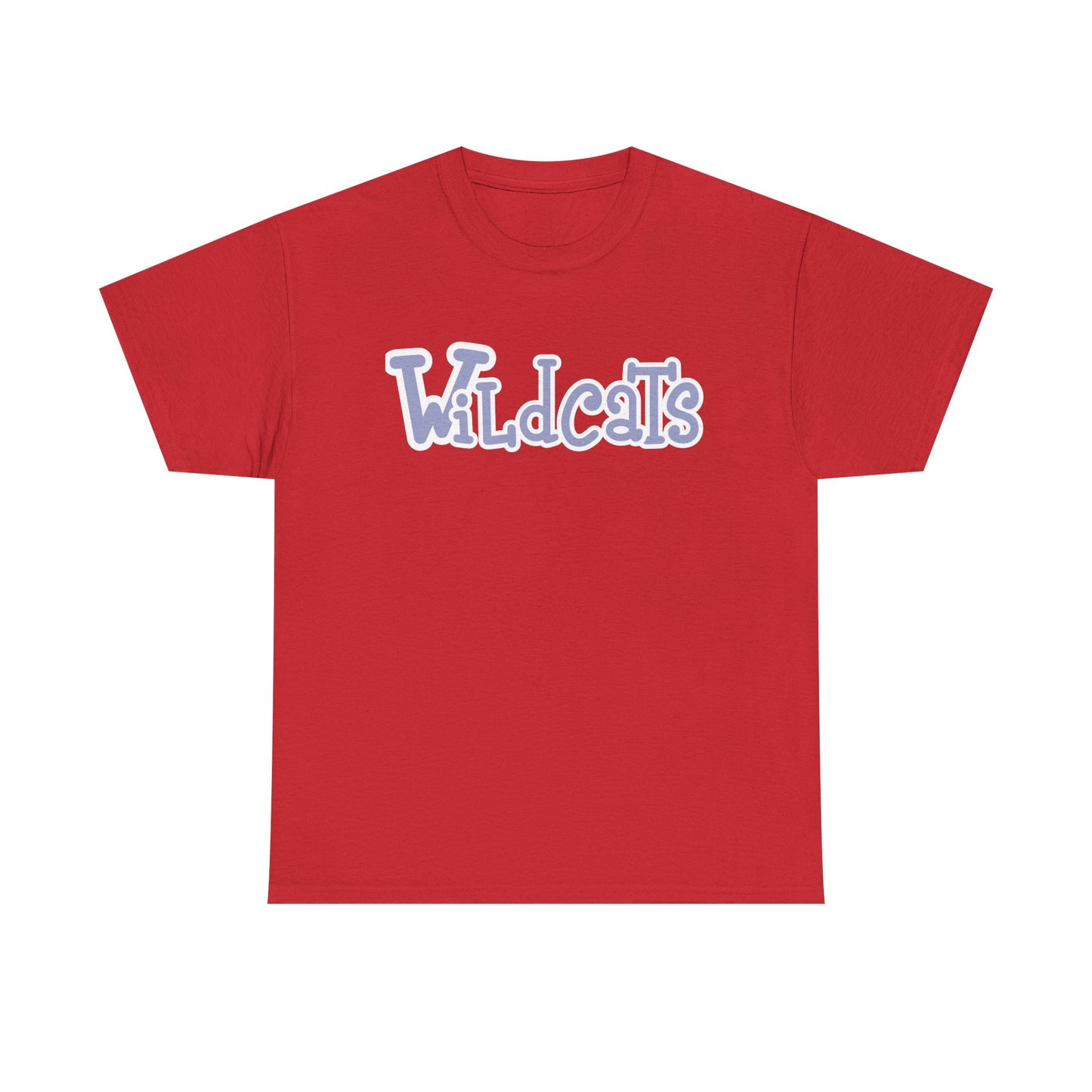 Blue Wildcats Unisex Tee, Cute Cotton Shirt, School Spirit Apparel