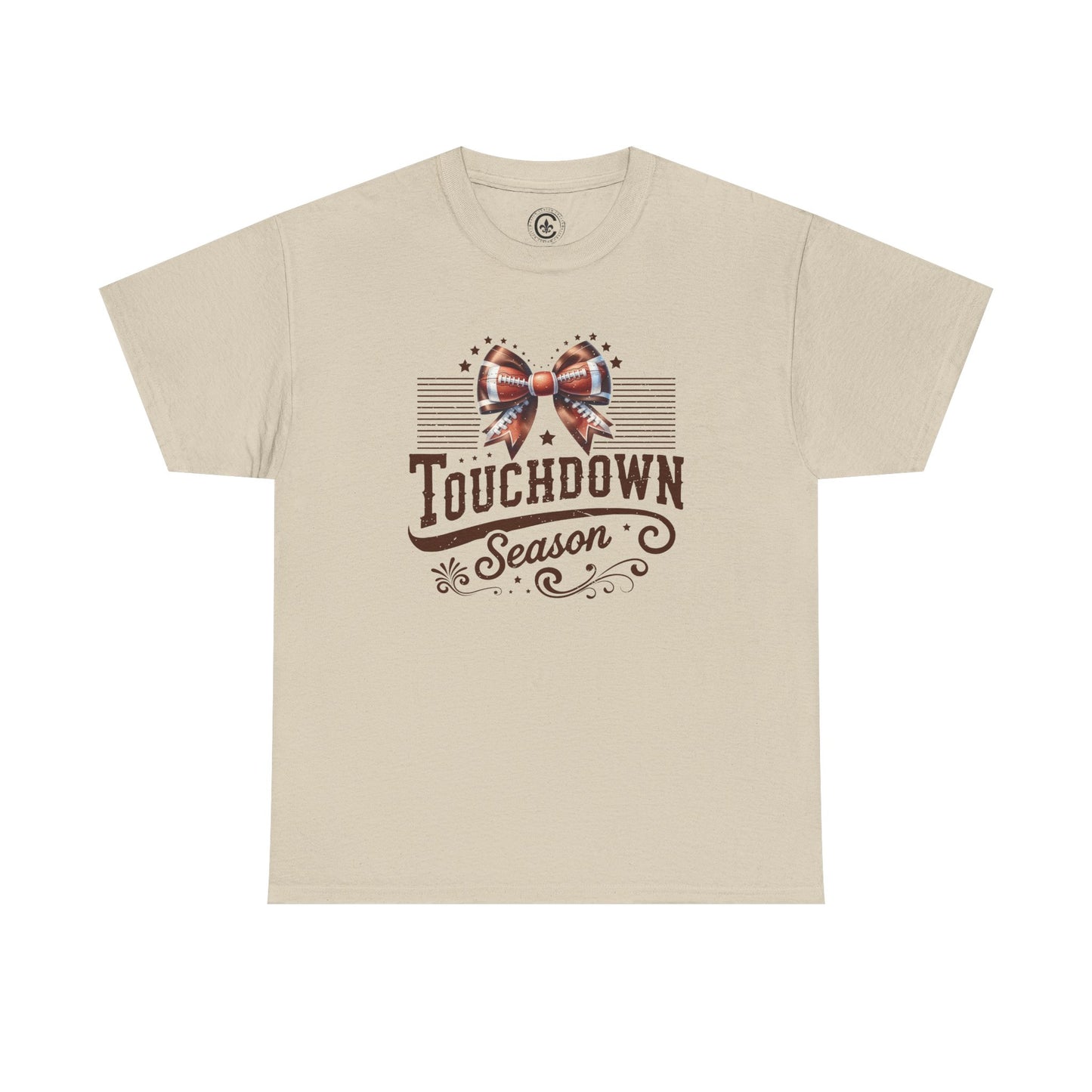 Touchdown Season Unisex Heavy Cotton Tee, Football Fan Shirt, Game Day Outfit, Sports Tee, Gift for Fans