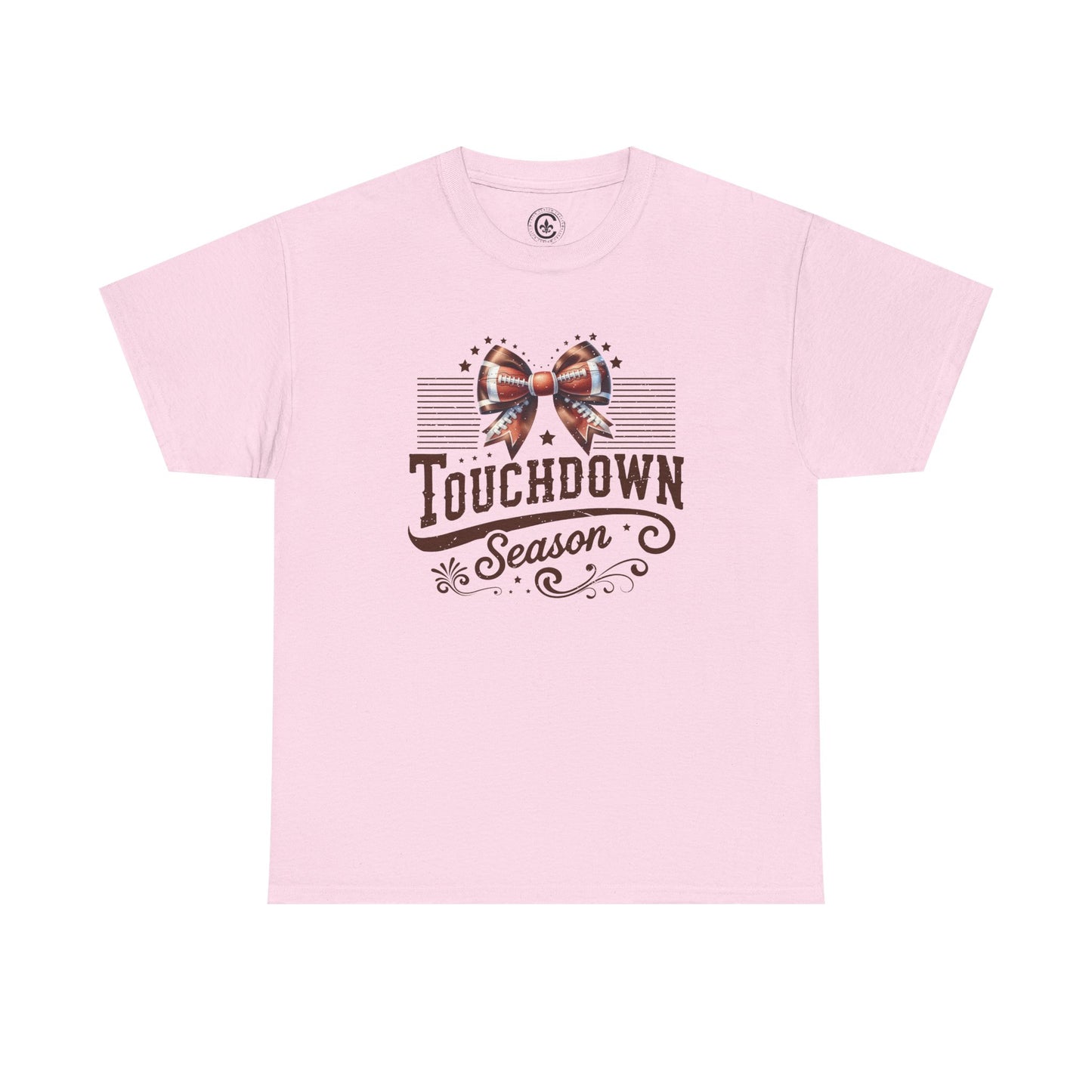 Touchdown Season Unisex Heavy Cotton Tee, Football Fan Shirt, Game Day Outfit, Sports Tee, Gift for Fans