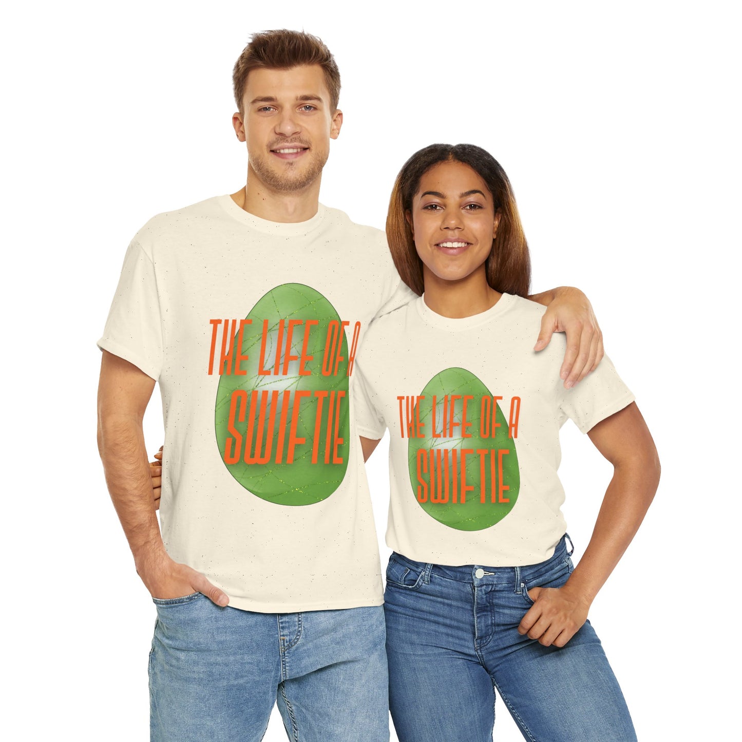 The life of a Swiftie with a green glitter easter egg - Unisex Heavy Cotton T-Shirt Music Lover Shirt, TS12 12 Swiftie