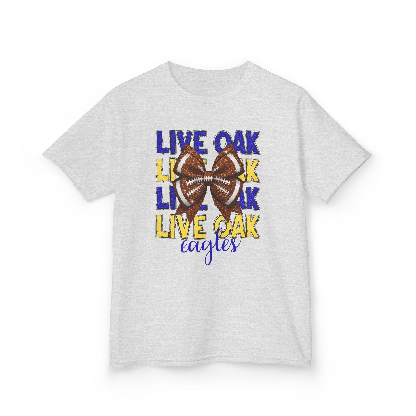 Live Oak Eagles Football Tee for Kids, Youth Sports Shirt, Fun Game Day Outfit, Birthday Gift, Team Spirit Apparel, Family Sportswear