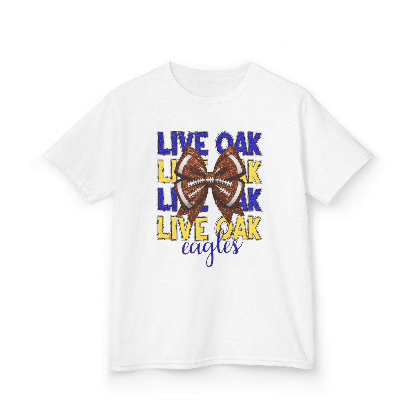 Live Oak Eagles Football Tee for Kids, Youth Sports Shirt, Fun Game Day Outfit, Birthday Gift, Team Spirit Apparel, Family Sportswear