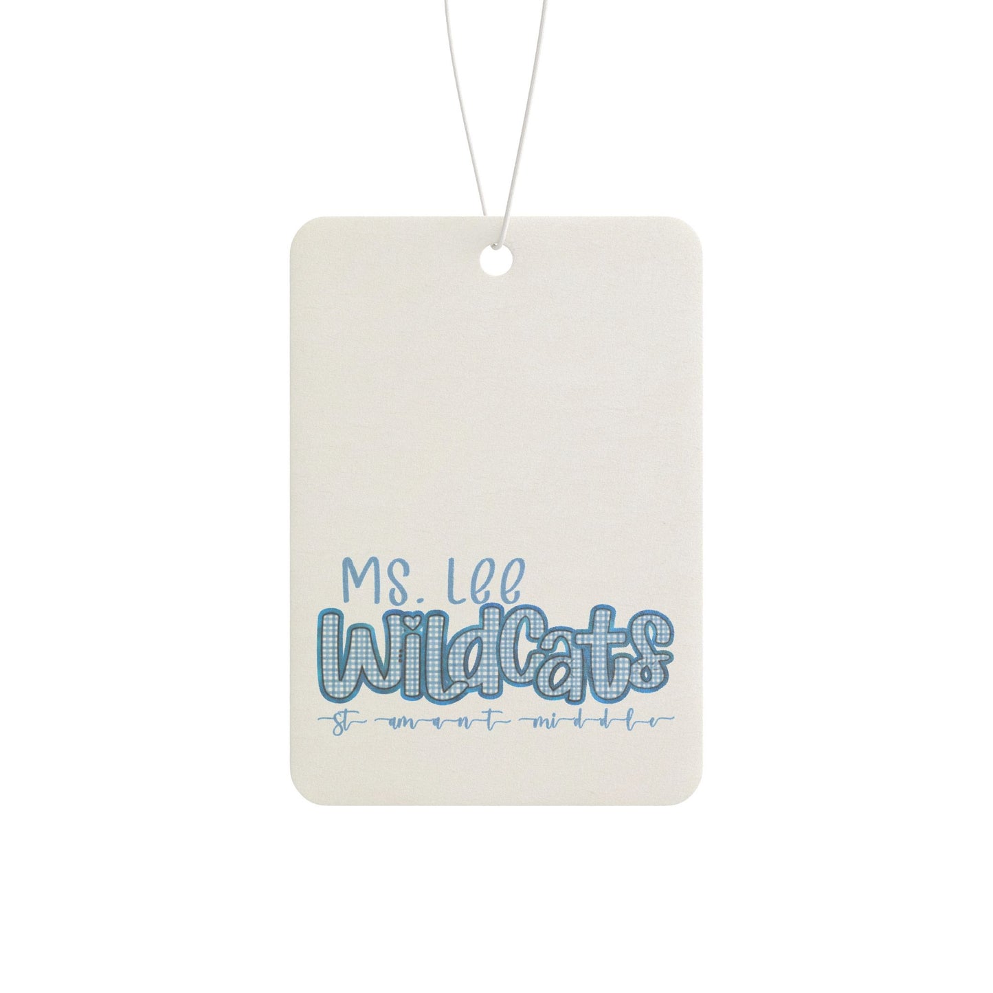 Personalized, St Amant Middle Wildcats Car Air Freshener with Custom Design, Cute Home Fragrance Tag, Unique Gift for Car Lovers,