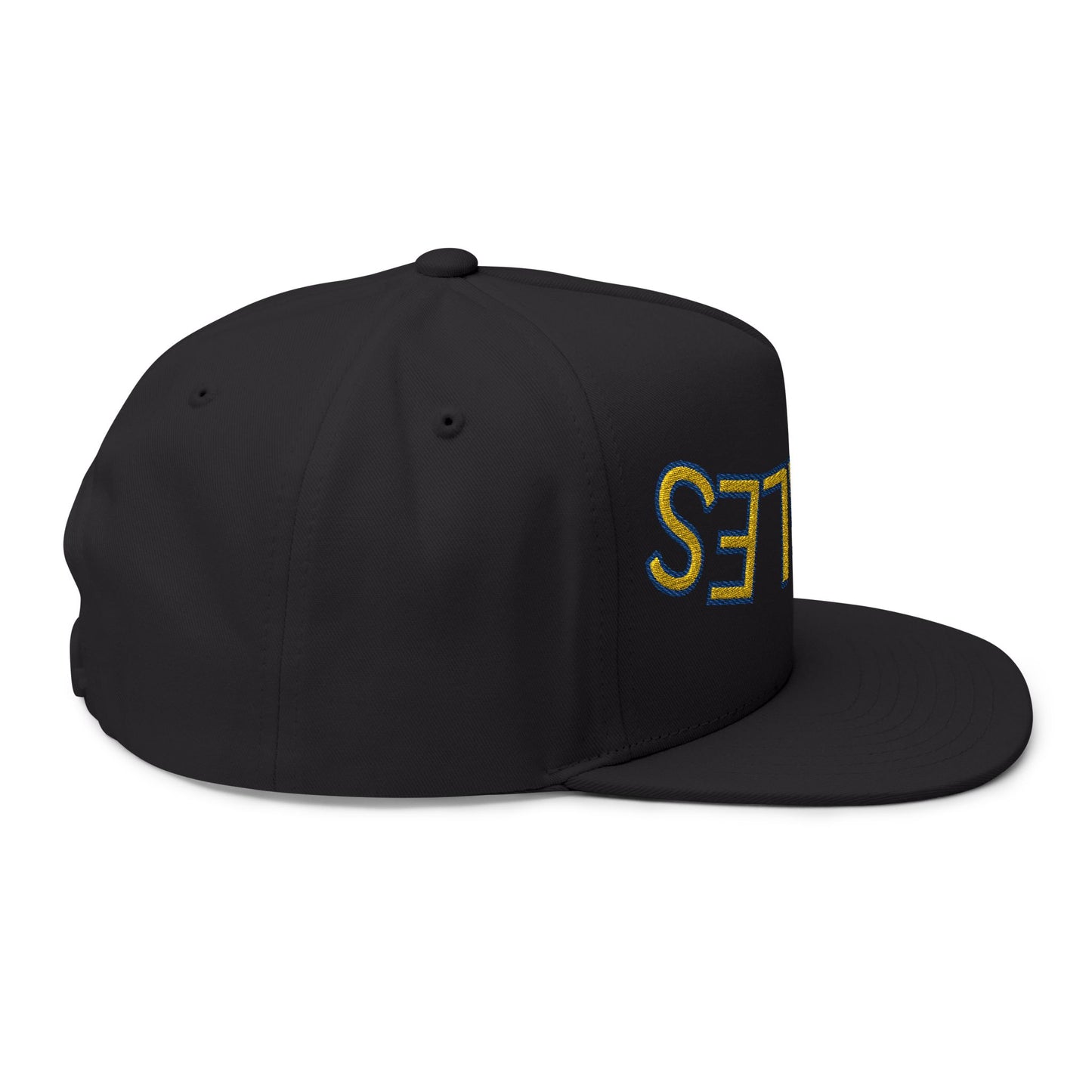 Upside down Eagles, Embroidered Flat Bill Cap, Trendy Baseball Hat, Casual Streetwear Cap, Gift for Sports Fans, Unique Headwear