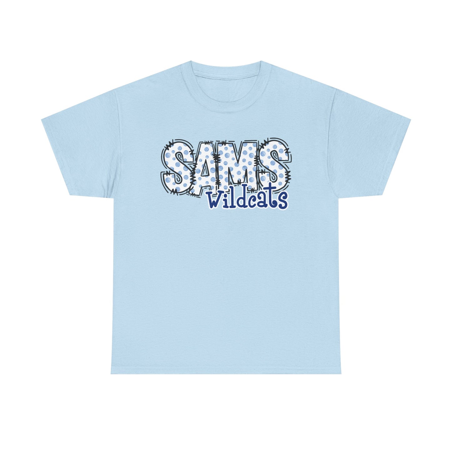 SAMS Wildcats, Whimsical on a Unisex Tshirt, St Amant Middle School