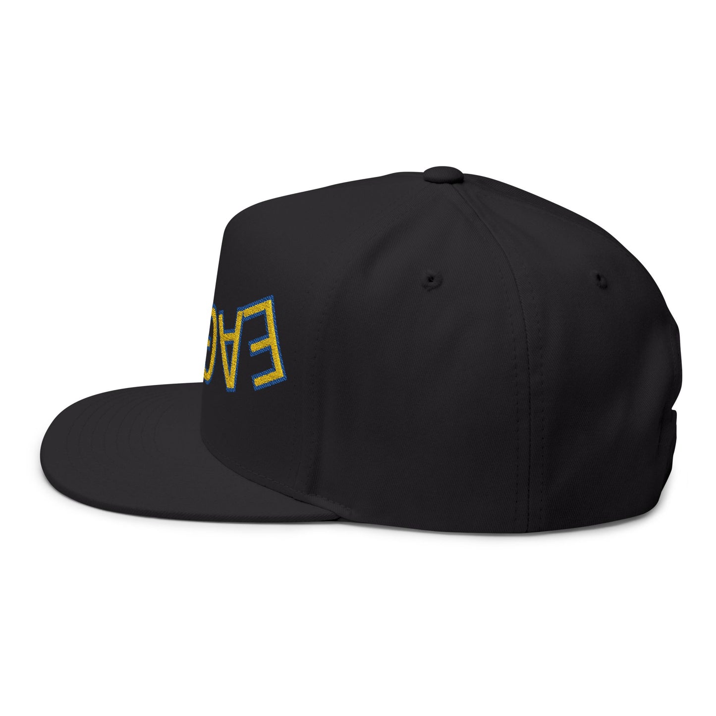 Upside down Eagles, Embroidered Flat Bill Cap, Trendy Baseball Hat, Casual Streetwear Cap, Gift for Sports Fans, Unique Headwear