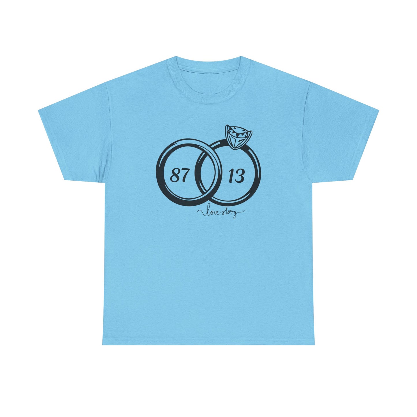 Wedding of the Century, 87 & 13, It's a Love Story Unisex Heavy Cotton Tee,