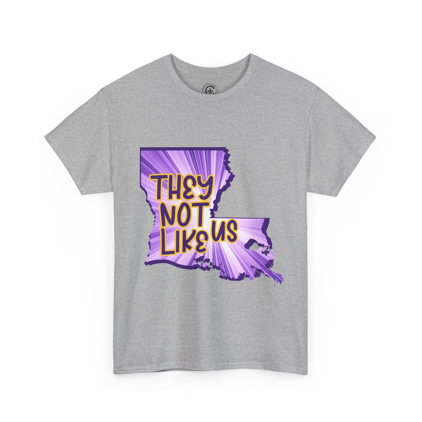 Louisiana Pride Unisex Heavy Cotton Tee | They Not Like Us, Southern Statement Shirt, Gift for Locals, Casual Wear, Streetwear