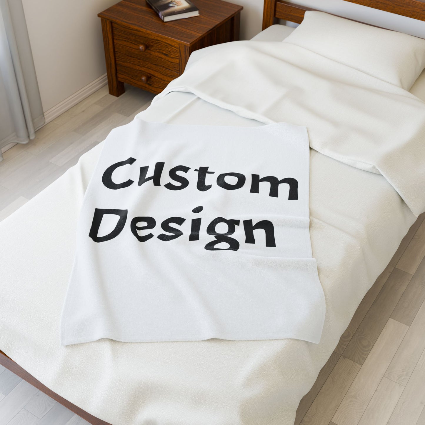 Personalized Custom Velveteen Plush Blanket, Cozy Throw, Dorm Gifts, Snuggly Home Decor, Christmas, Housewarming, Custom Design