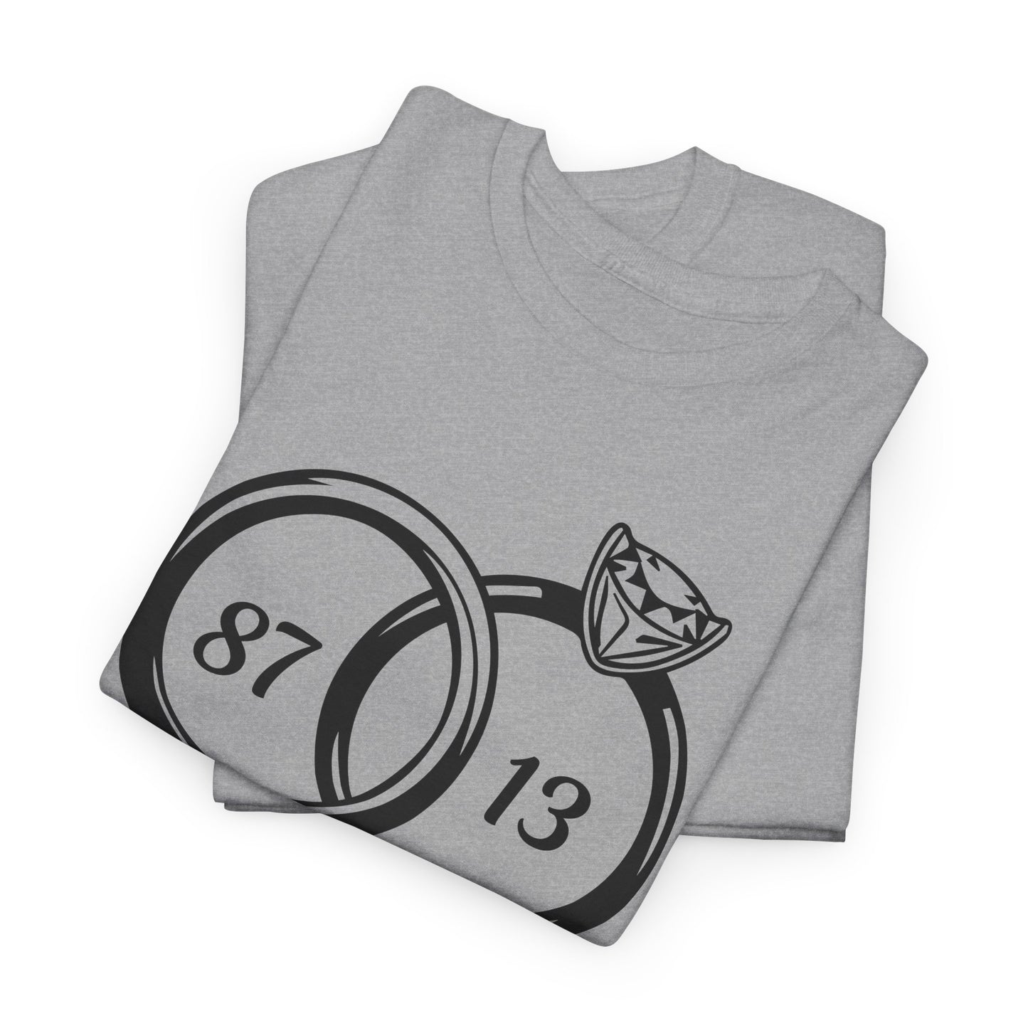 Wedding of the Century, 87 & 13, It's a Love Story Unisex Heavy Cotton Tee,