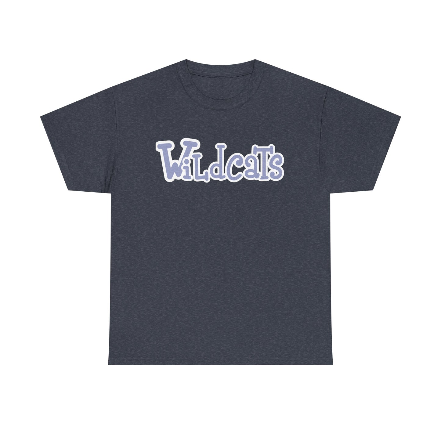 Blue Wildcats Unisex Tee, Cute Cotton Shirt, School Spirit Apparel