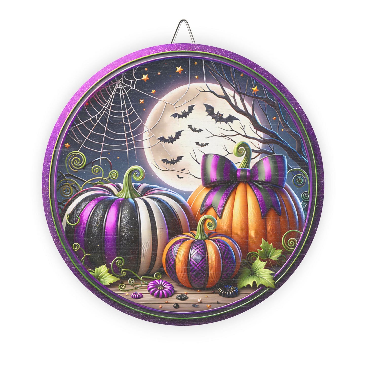 Halloween Pumpkin Wood Sign Decor | Fall Home Decoration, Rustic Wall Art, Seasonal Decor for Halloween, Autumn Vibes, Party Decoration