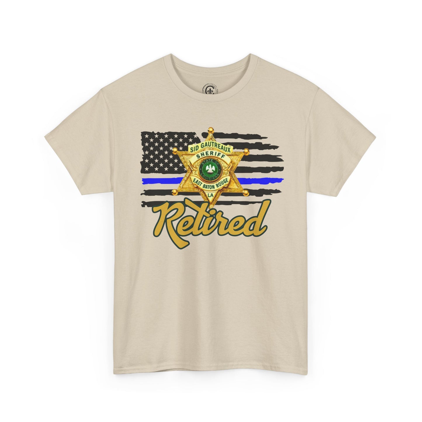 EBRSO Badge Retired Sheriff Heavy Cotton Tee, Unisex Tee, Law Enforcement Gift, Retirement Celebration T-shirt