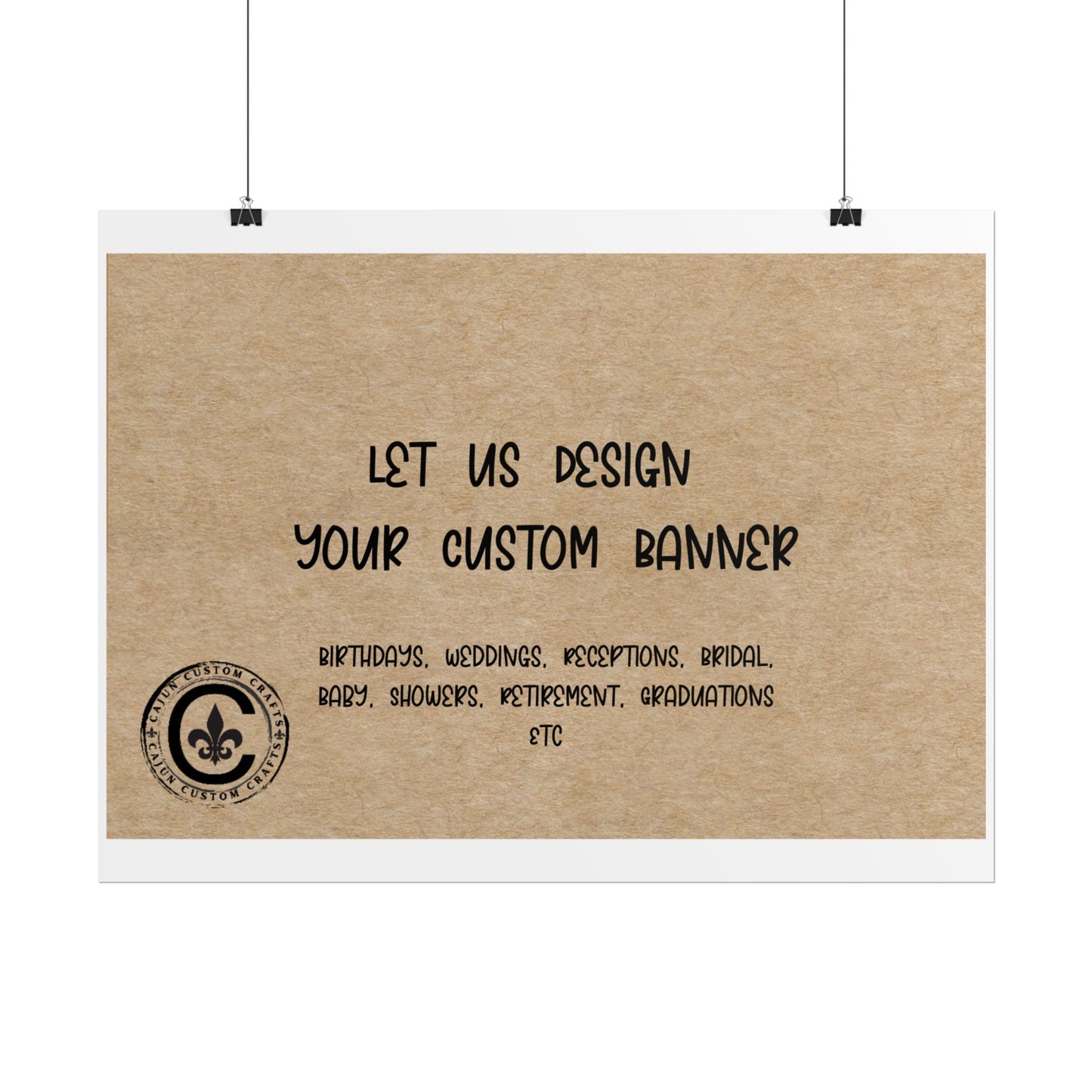 Personalized Rolled Banners for Weddings, Birthdays, Graduations, Celebrations, Unique Event Decor