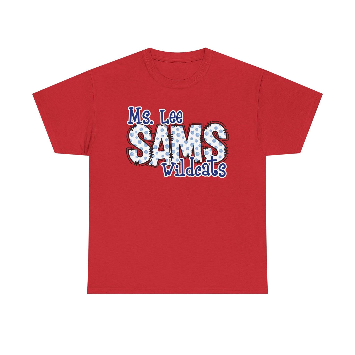 Personalized, SAMS Wildcats, Whimsical on a Unisex Tshirt, St Amant Middle School