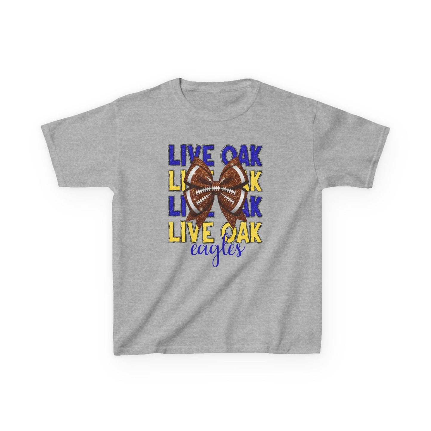 Live Oak Eagles Football Tee for Kids, Youth Sports Shirt, Fun Game Day Outfit, Birthday Gift, Team Spirit Apparel, Family Sportswear