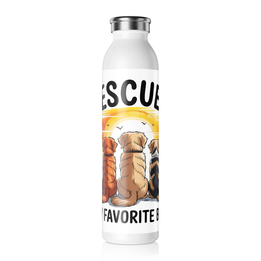 Rescue Pets Water Bottle | Cute Animal Lover Gift | Eco-Friendly Bottle | Pet Adoption Support | Dog Lover Drinkware | Hydration on the Go