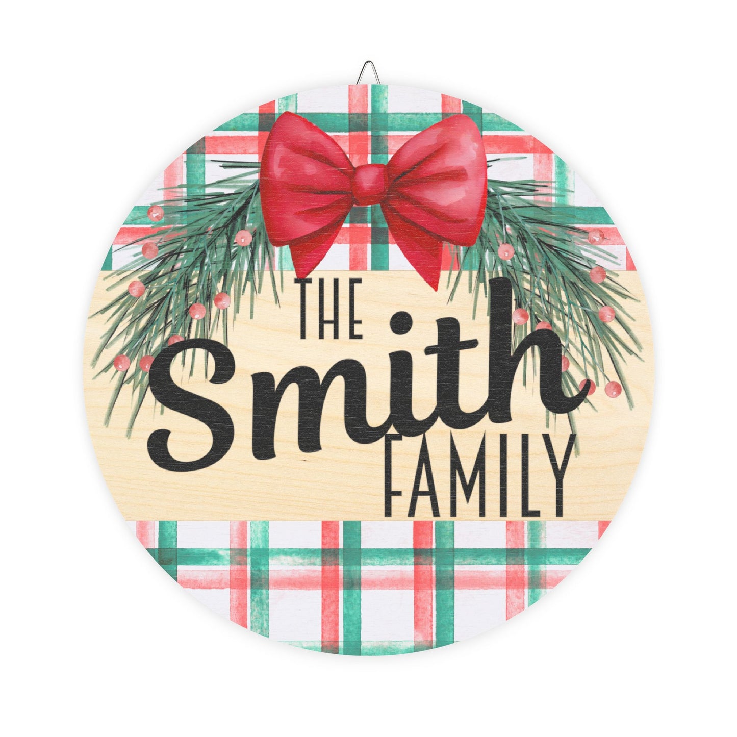 Personalized Family Name Door Wood Sign, Rustic Home Decor, Kitchen Wall Art, Housewarming Gift, Family Name Plaque