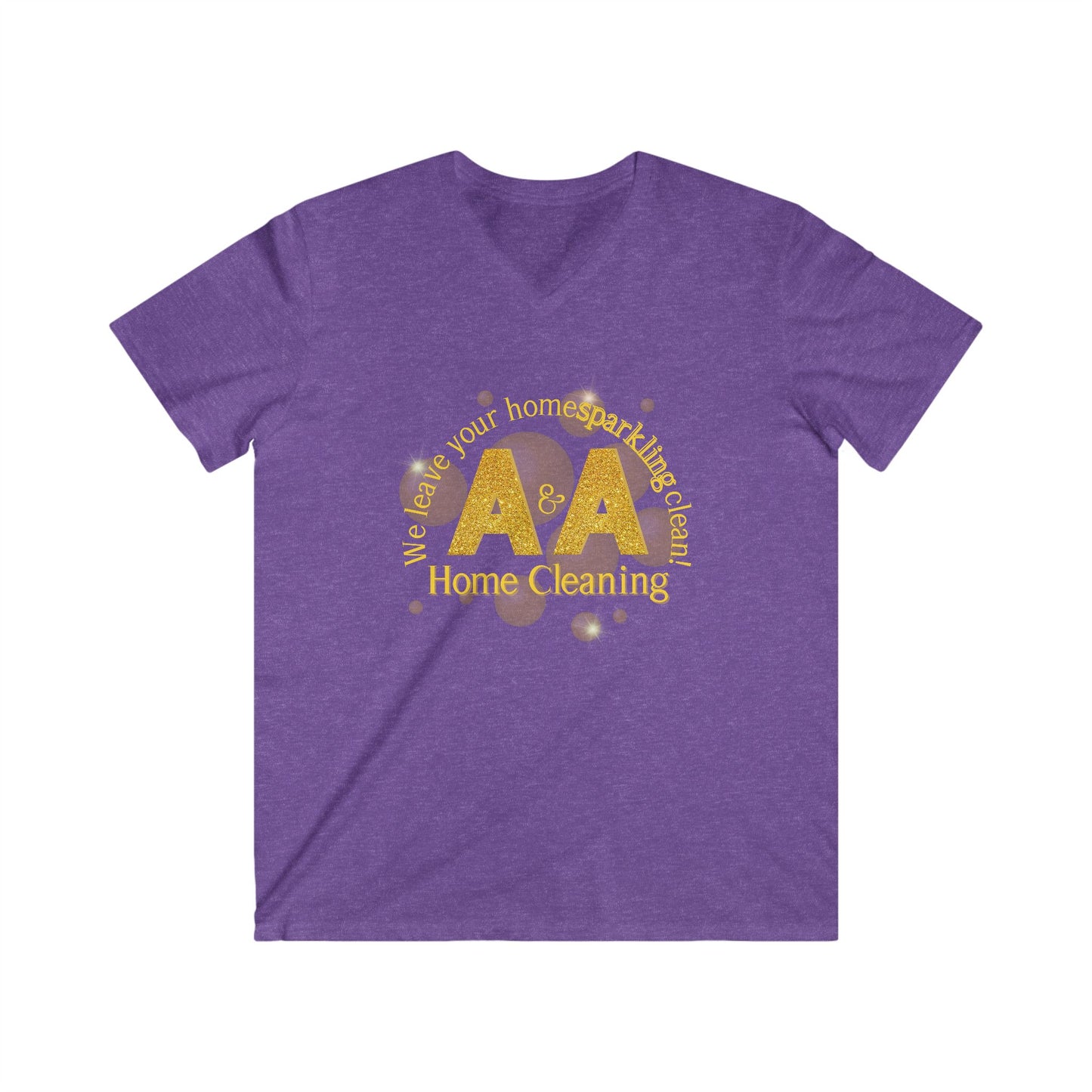 A&A, Yellow Logo on a 4th Vneck, Gildan