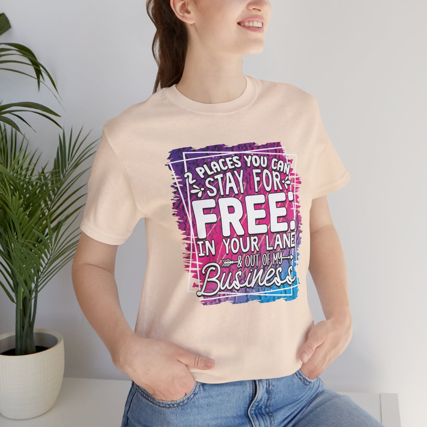 Stay in Your Lane Tee, Funny T-Shirt, Humor Shirt, Casual Wear, Gift for Friends, Everyday Fashion