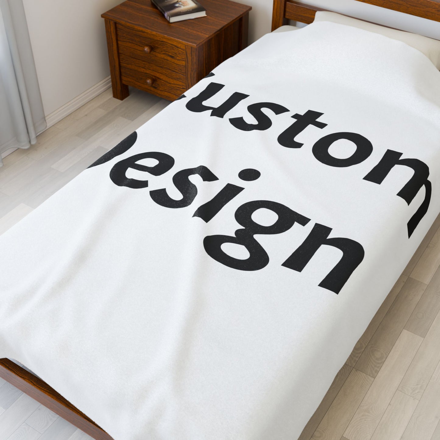 Personalized Custom Velveteen Plush Blanket, Cozy Throw, Dorm Gifts, Snuggly Home Decor, Christmas, Housewarming, Custom Design