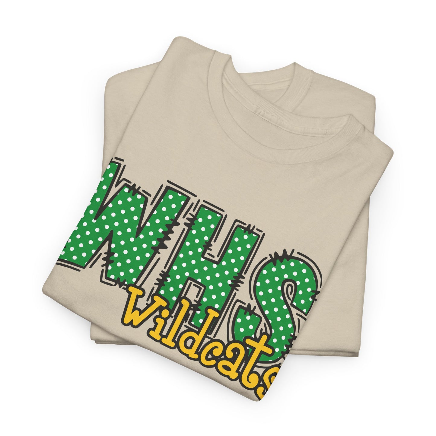 WHS Wildcats Unisex Heavy Cotton Tee | School Spirit Shirt, Team Apparel, Graphic Tee, Casual Wear, Gift for Students